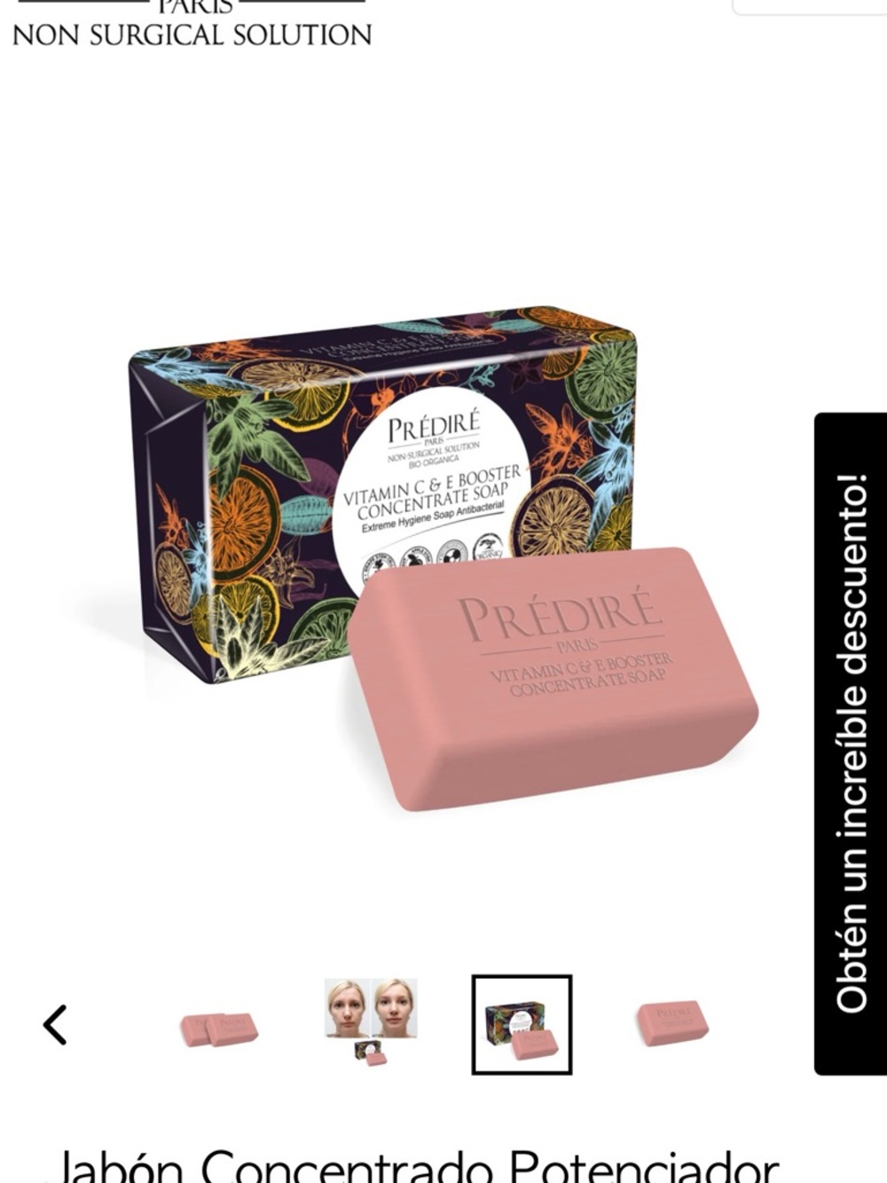 Prédiré Vitamin C & E Booster Concentrate Soap - Pink